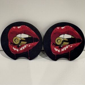 2pcs Car Coasters Decoration